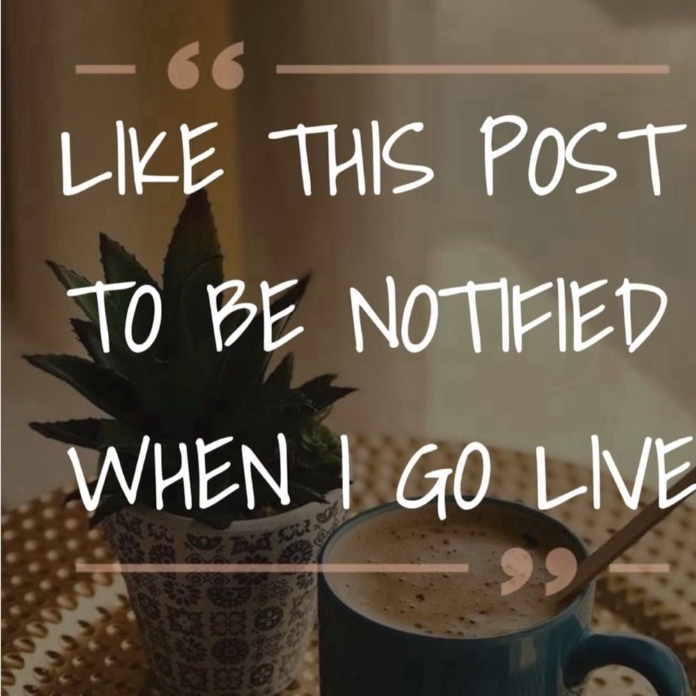 - Like this post to be notified for live upcoming live shows..❤️❤️❤️